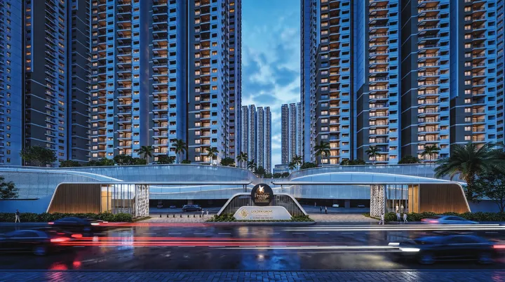 Main entrance gate of Prestige Golden Grove.